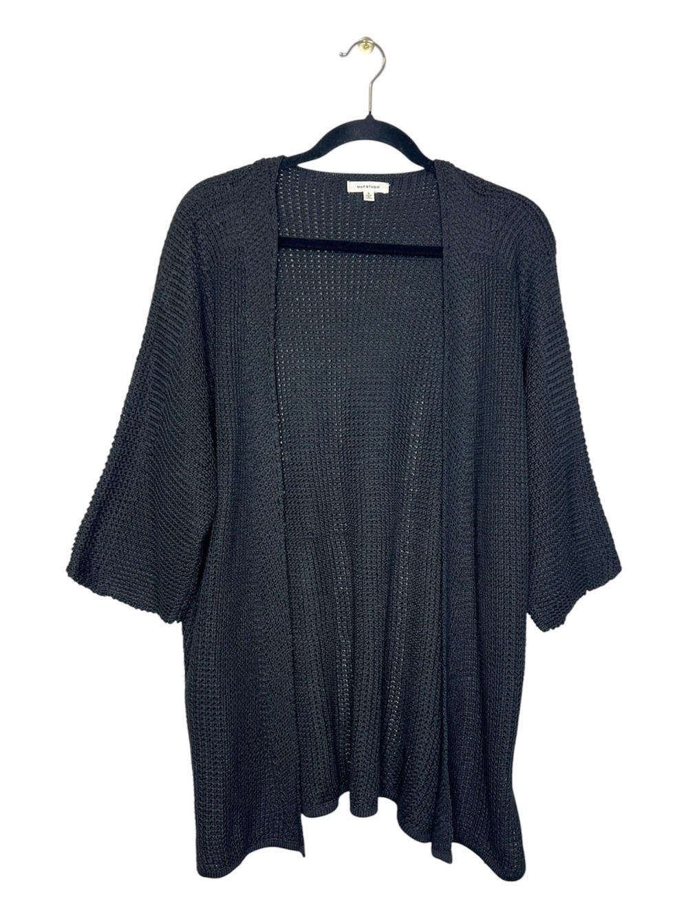 Max Studio 3/4 Sleeve Open Front Cardigan size Small